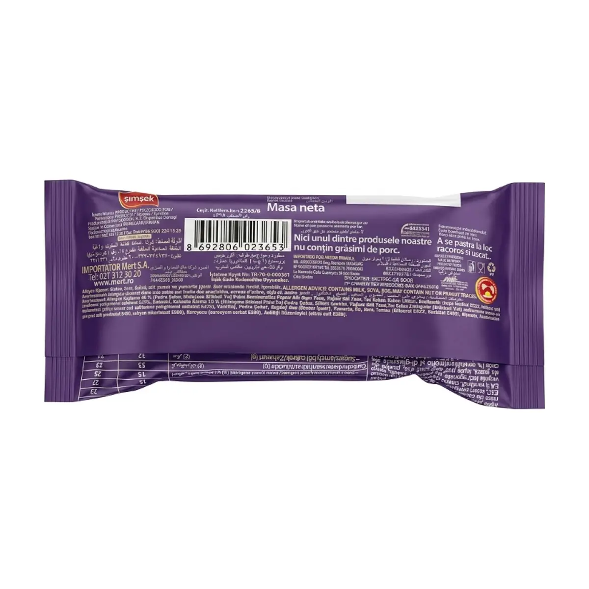 Pastel relleno de crema de chocolate con cobertura de chocolate Paradise Simsek (24 x 25 g / 1.32 lb) - Miniatura 3