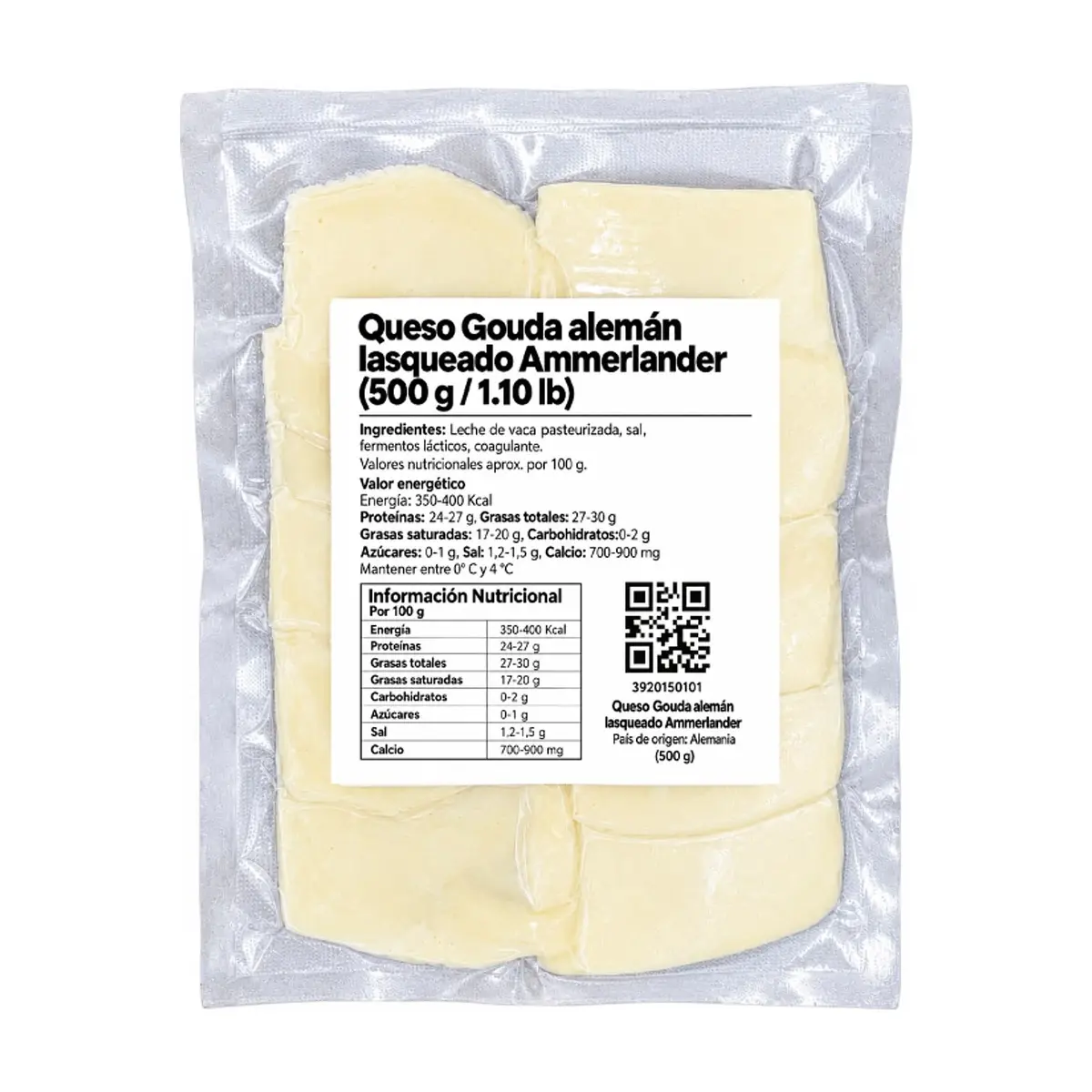 Queso Gouda lasqueado alemán Ammerländer (500 g / 1.10 lb) - Miniatura 1