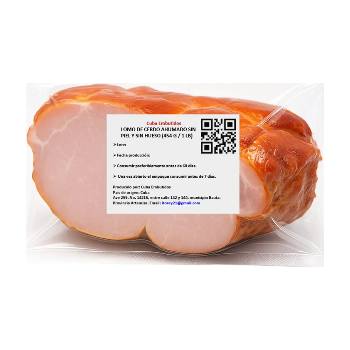 Lomo de cerdo ahumado sin piel y sin hueso (454 g / 1 lb) - Thumbnail 4