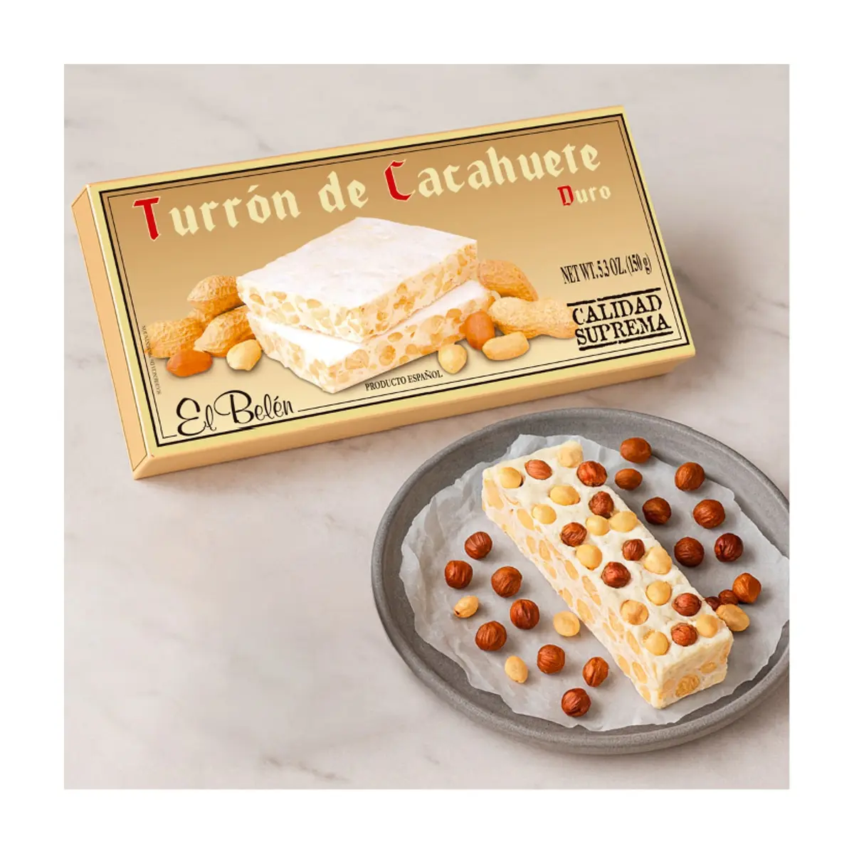 Turrón de cacahuete El Belén (150 g / 5.3 oz) - Miniatura 5