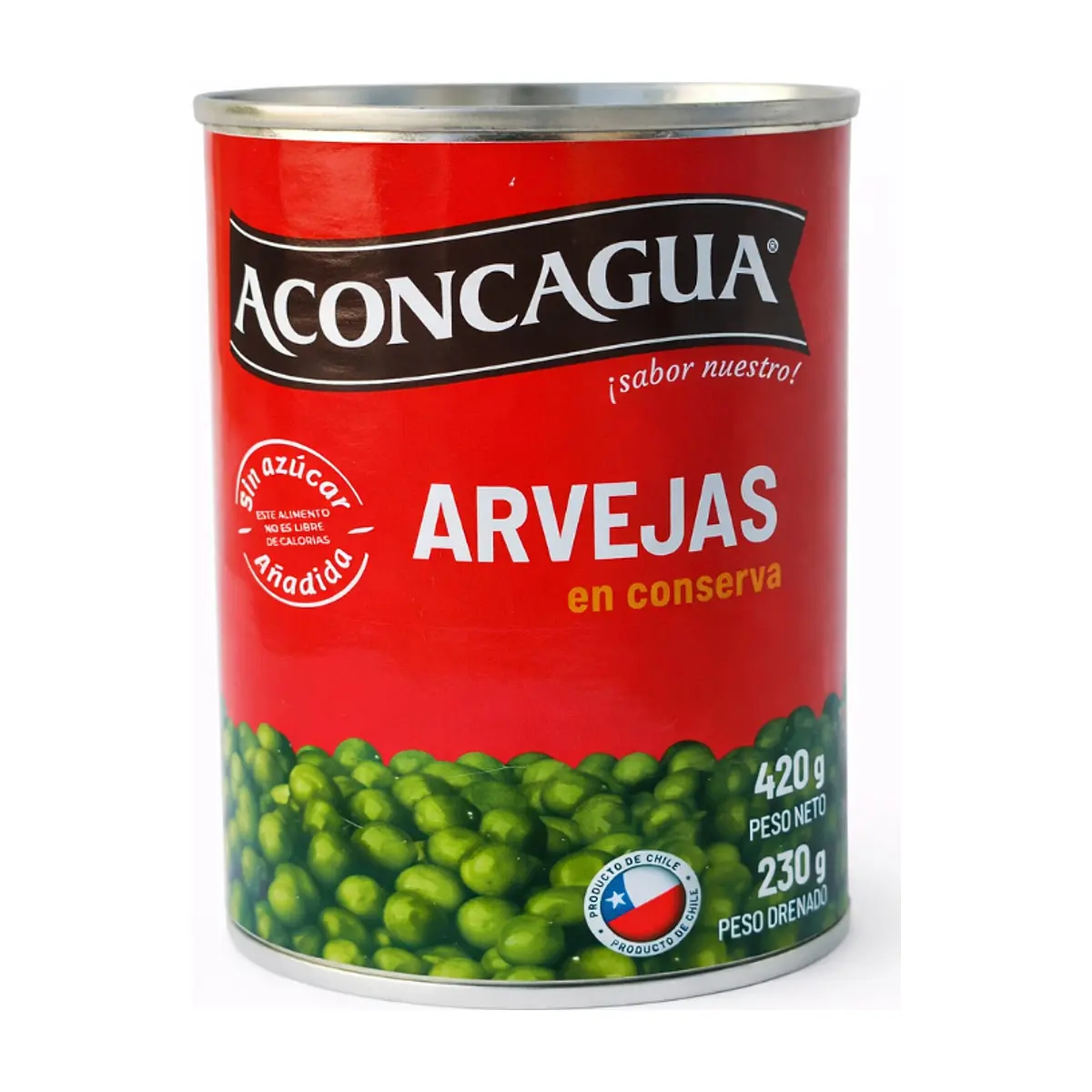 Arvejas en conserva Aconcagua (420g / 14.81 oz) - Imagen 1