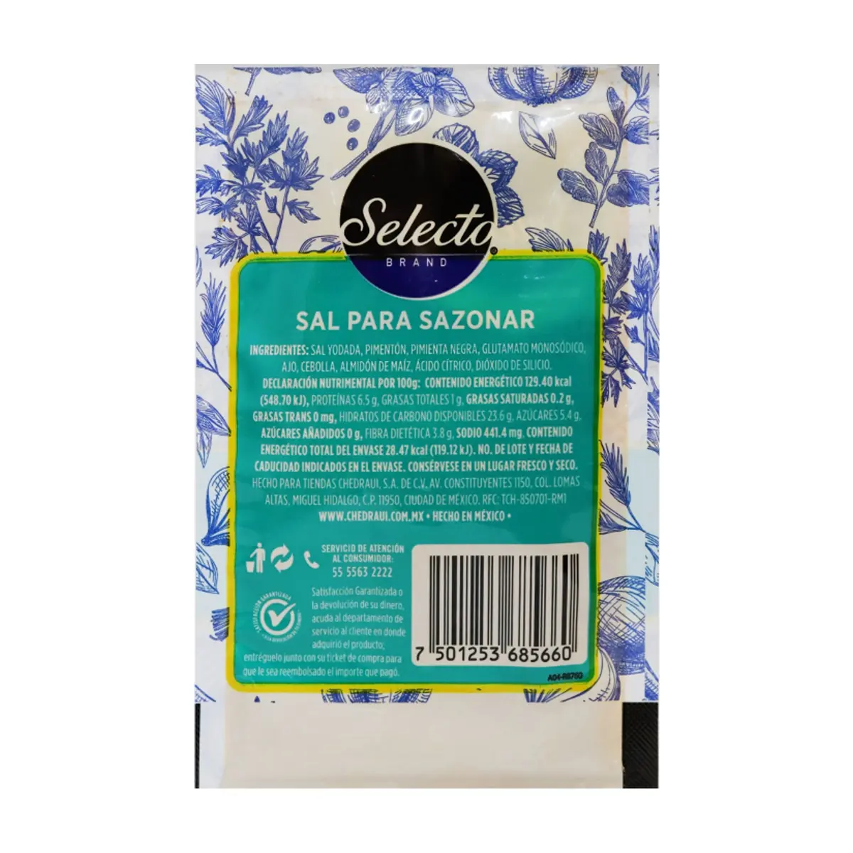 Sal para sazonar Selecto Brand (22 g) - Miniatura 2