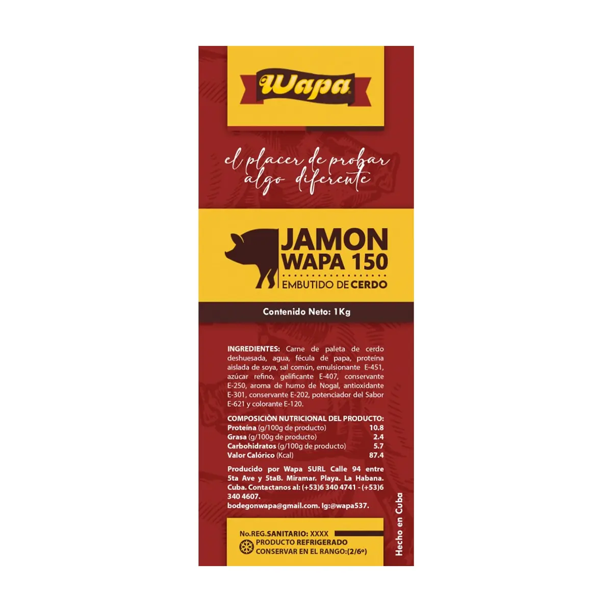 Jamón 150 Wapa (1 kg / 2.2 lb) - Thumbnail 2