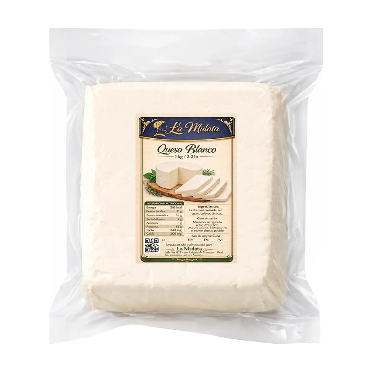 Queso blanco La Mulata (1 kg / 2.2 lb) - Miniatura 4