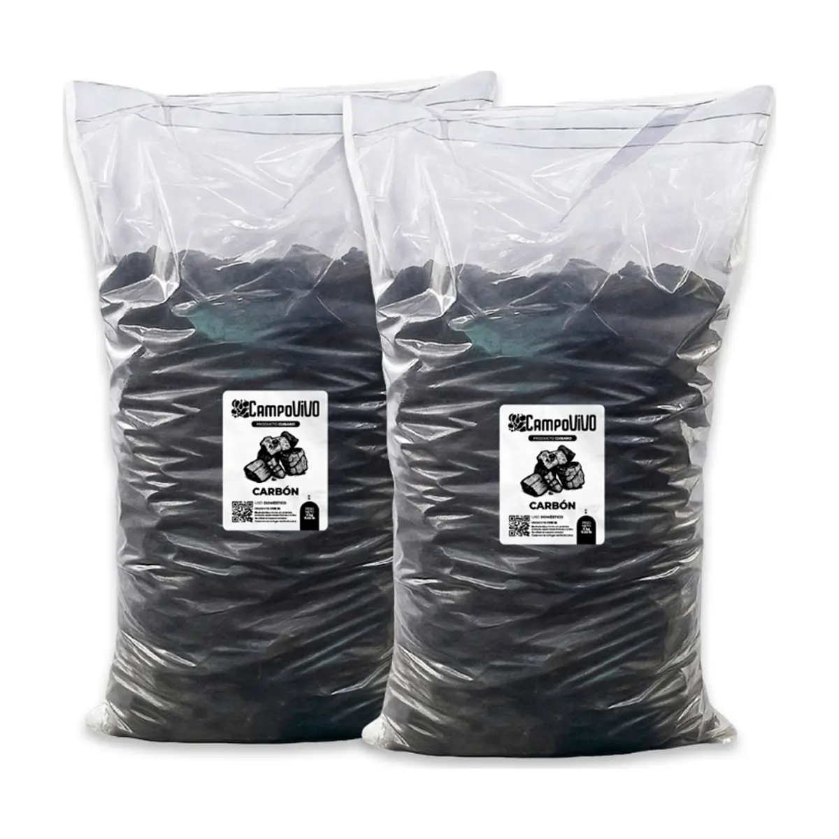 Carbón vegetal Campo Vivo (2 x 5 kg / 11.02 lb)