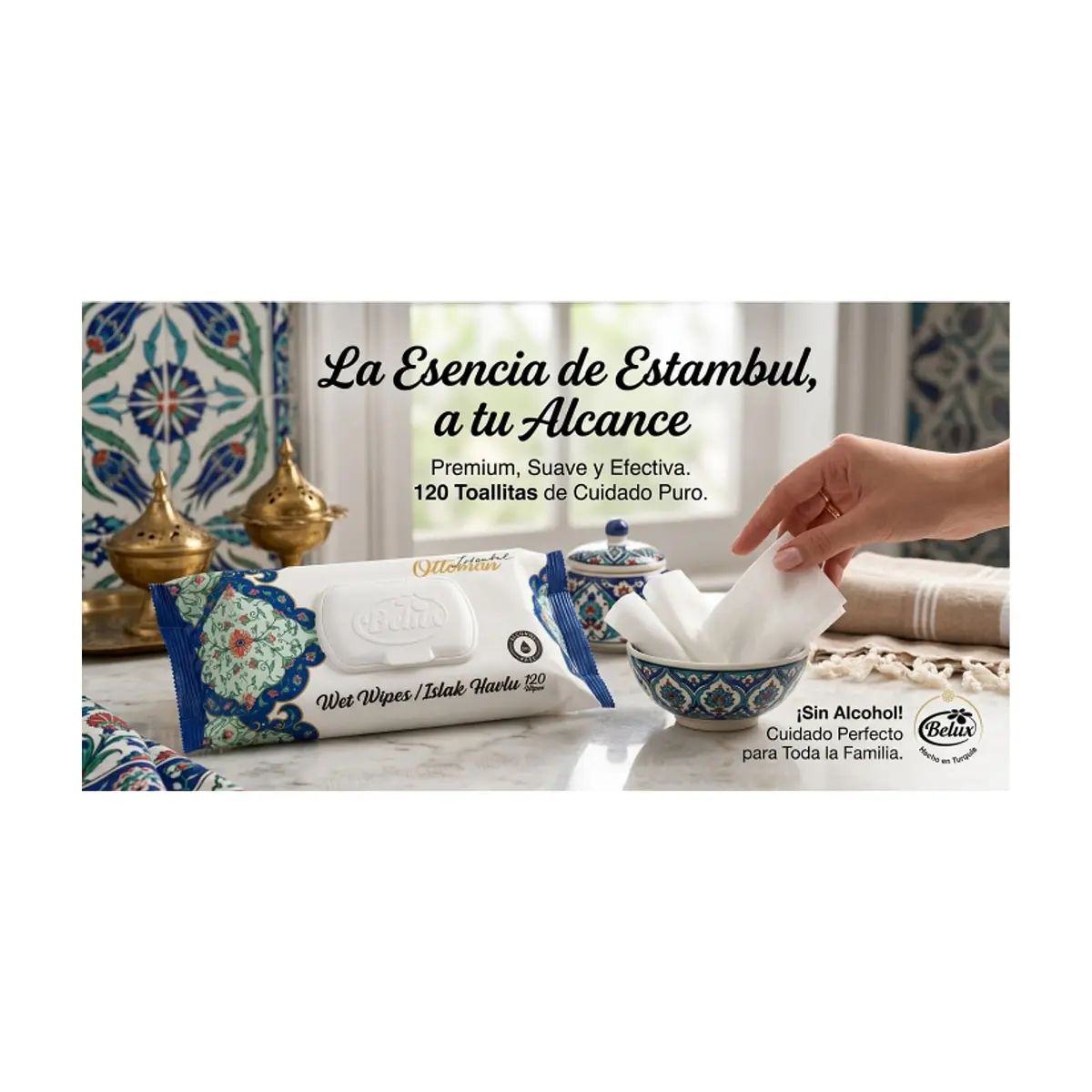 Toallitas húmedas Estambul Belux (120 U) - Thumbnail 4