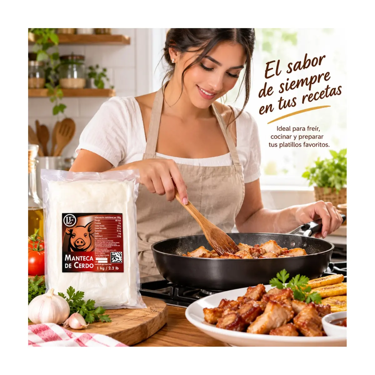 Manteca de cerdo LF (1 kg / 2.2 lb) - Thumbnail 3