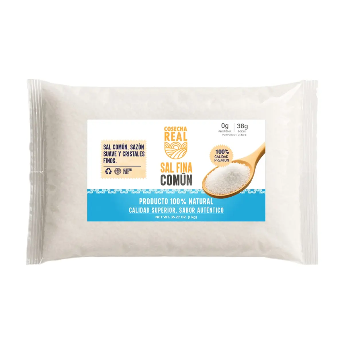 Sal fina común Cosecha Real (1 kg / 2.2 lb)