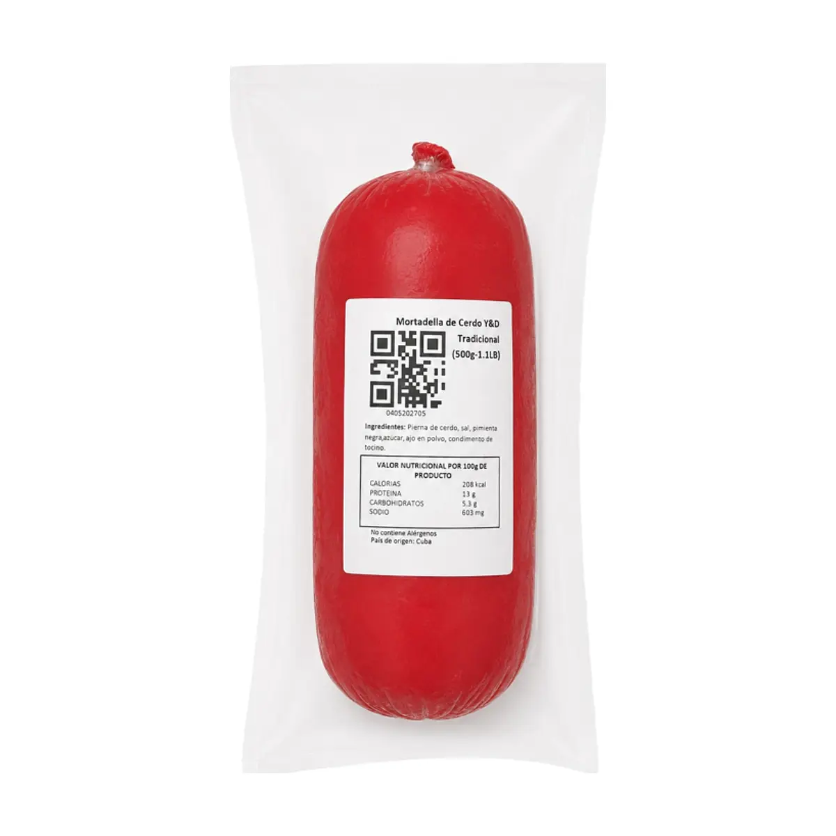 Mortadella de cerdo Tradicional Y&D (500 g / 1.1 lb) - Thumbnail 3