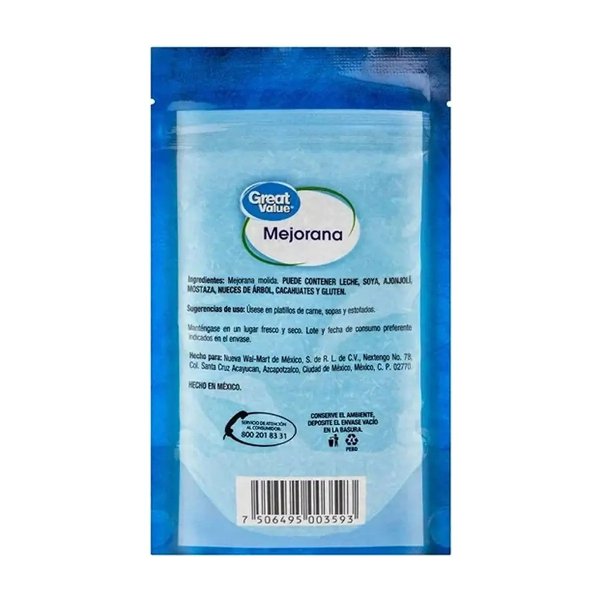 Hojas de mejorana molida Great Value (28 g) - Thumbnail 3