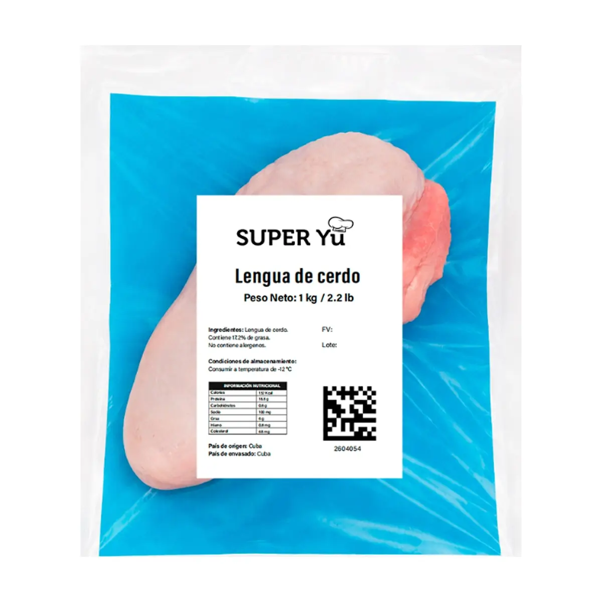 Lengua de cerdo Super Yu (1 kg / 2.2 lb) - Miniatura 3