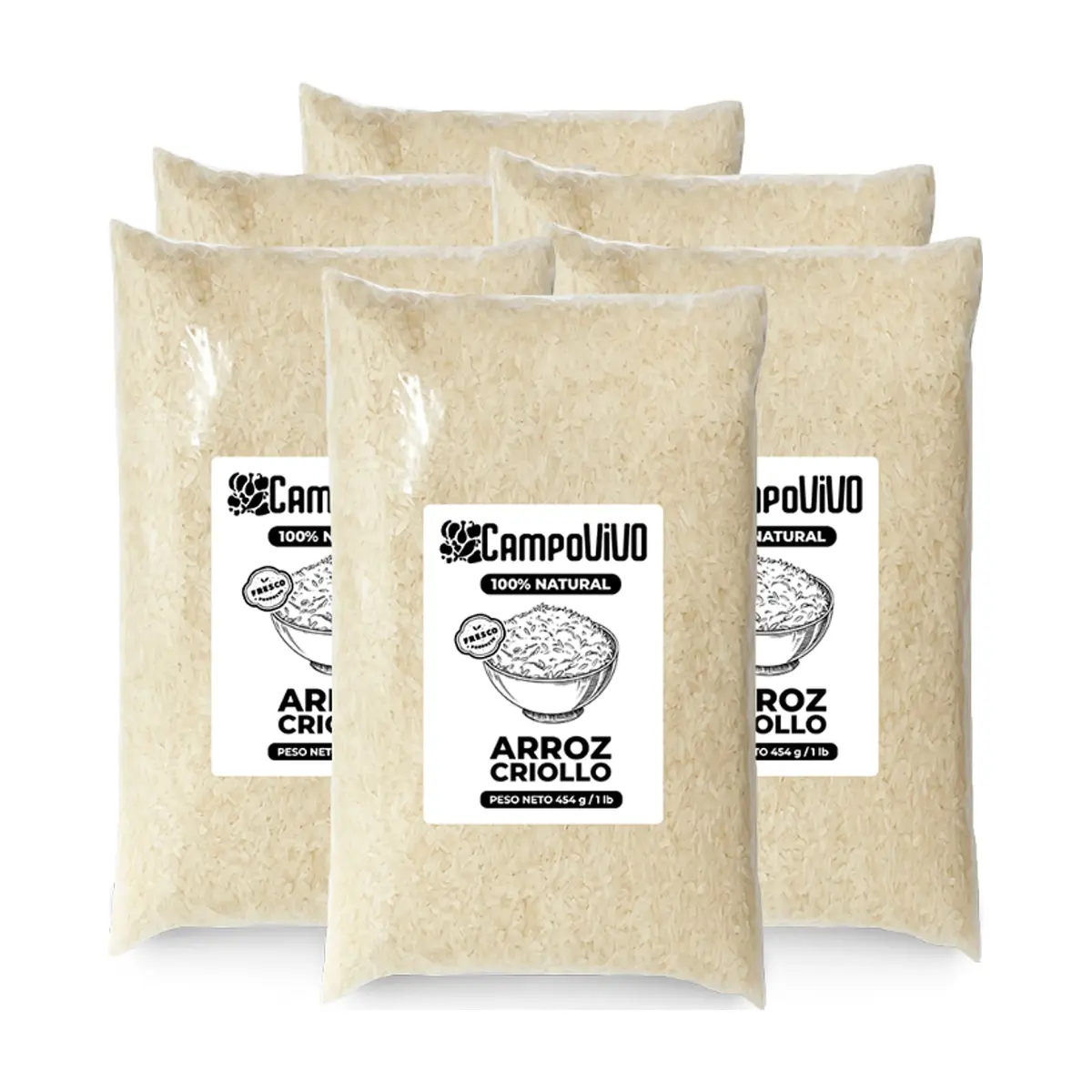 Arroz criollo Campo Vivo (6 x 454 g / 1 lb)
