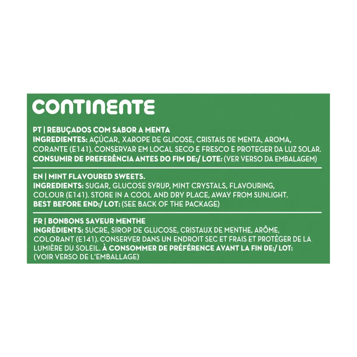 Caramelos de mentol Continente (250 g / 8.82 oz) - Thumbnail 3