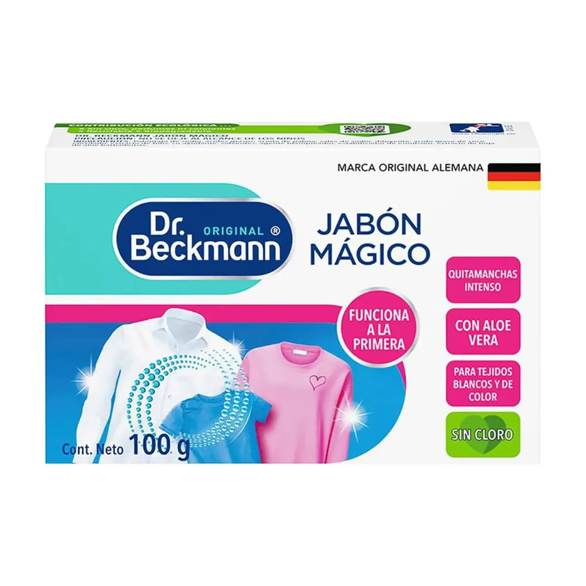 Jabón para lavar quitamanchas intenso con aloe vera Dr. Beckmann (100 g / 3.53 oz)