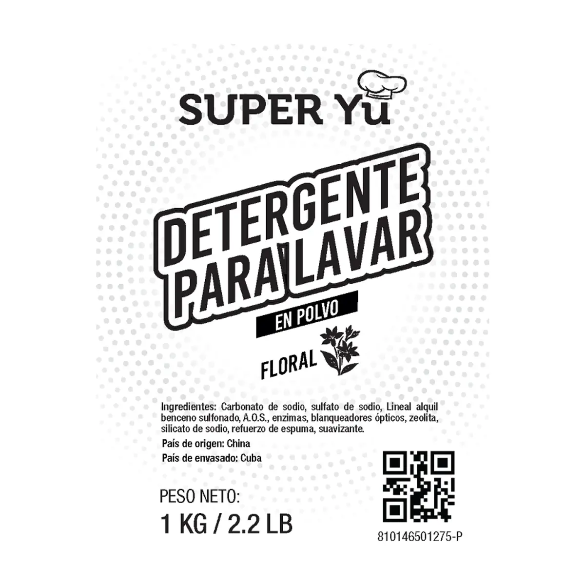 Detergente en polvo con aroma a flores Super Yu (1 kg / 2.2 lb) - Thumbnail 4