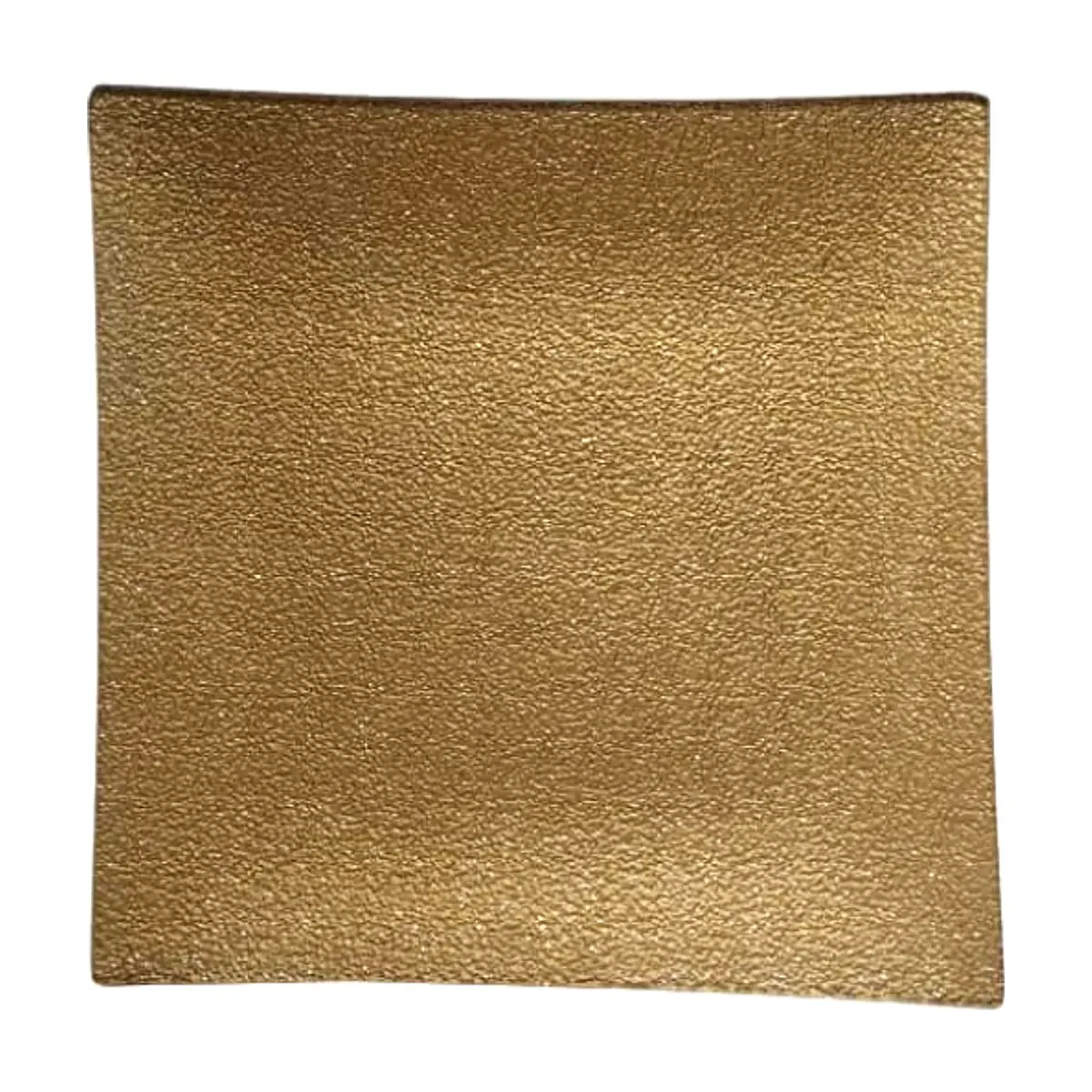 Bandeja cuadrada de cristal navidad color dorado de 19 cm Casa y Menaje