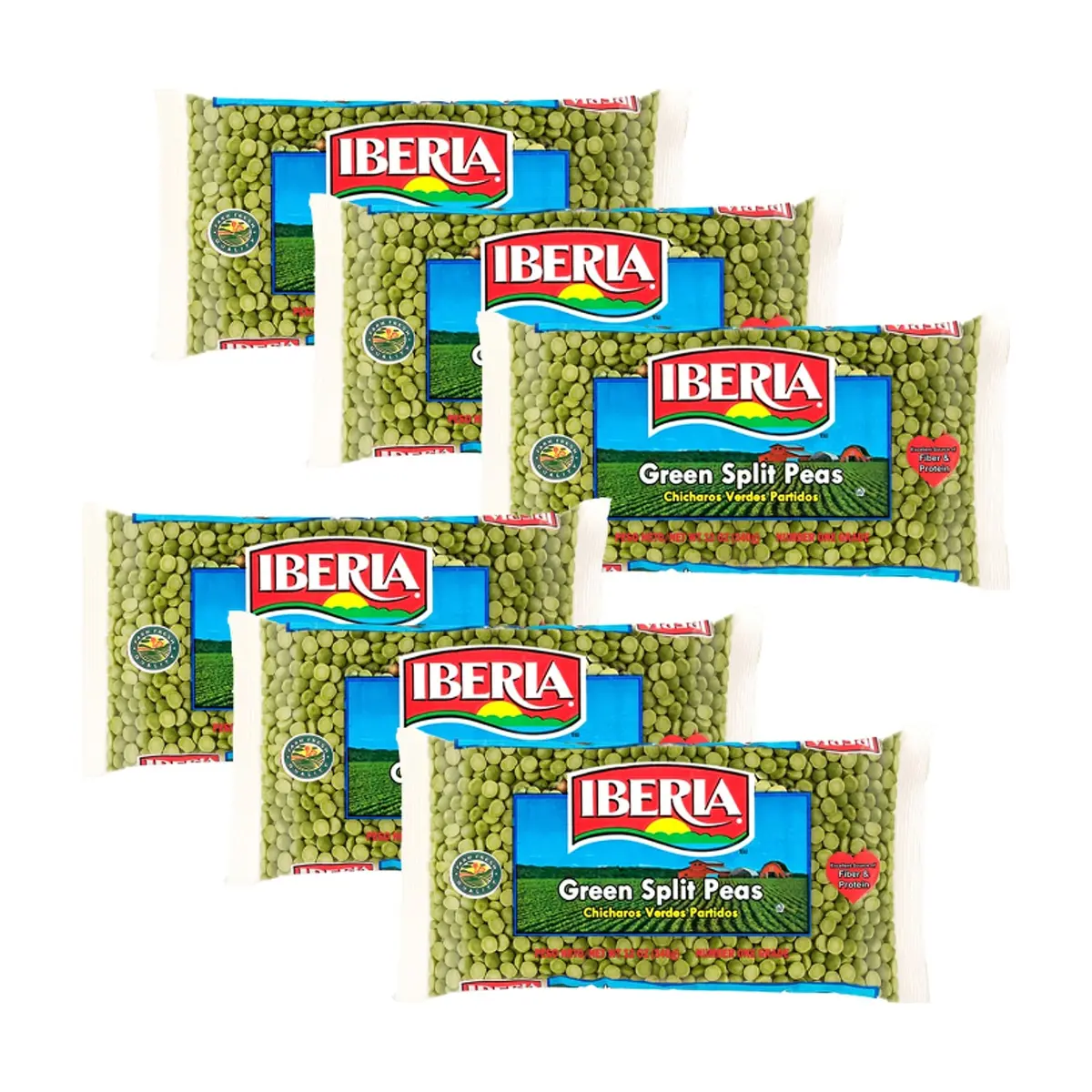 Chícharos verdes partidos Iberia ( 6 x 340 g / 12 oz) - Miniatura 1