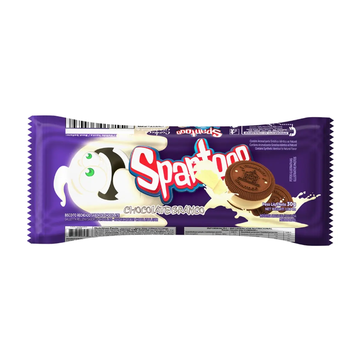 Galletas dulces con crema de chocolate blanco itamaraty (30 g / 1.06 oz)