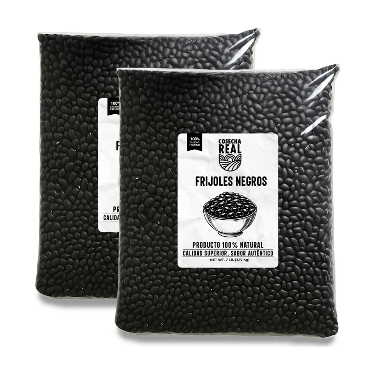 Frijoles negros Cosecha Real (2 x 3.17 kg / 7 lb) - Imagen 1