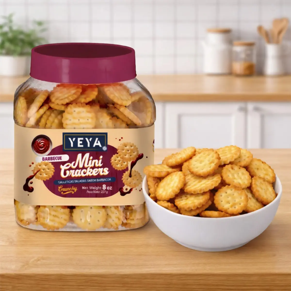 Galleticas saladas sabor barbacoa YEYA (3 x  227 g ) - Thumbnail 4