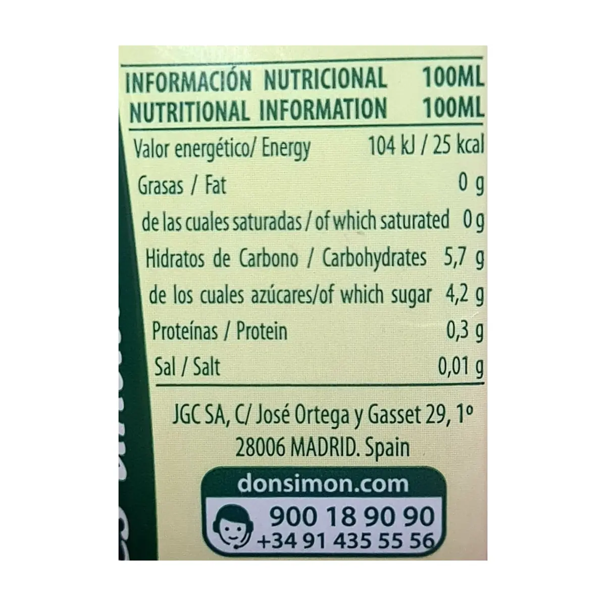 Jugo de naranja Don Simon (6 x 200 ml) - Thumbnail 2