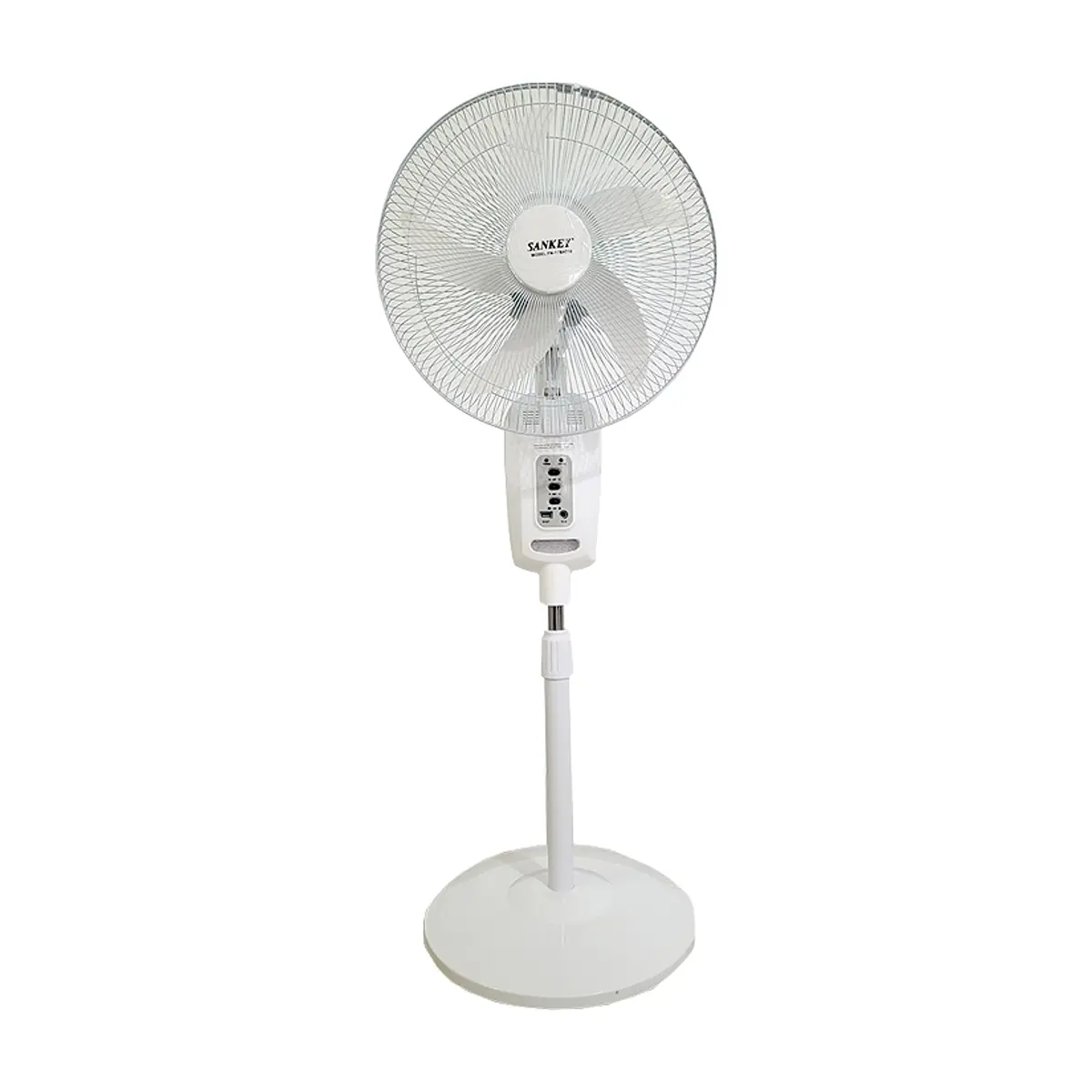 Ventilador recargable de pedestal de 16" con lámpara integrada Sankey FN-17BAT10