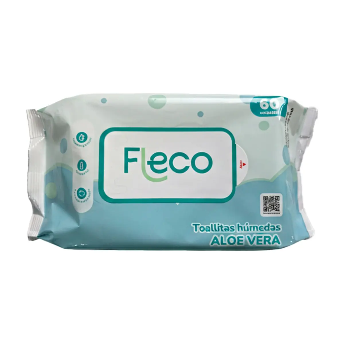 Toallitas húmedas de áloe vera Fleco (60 U)