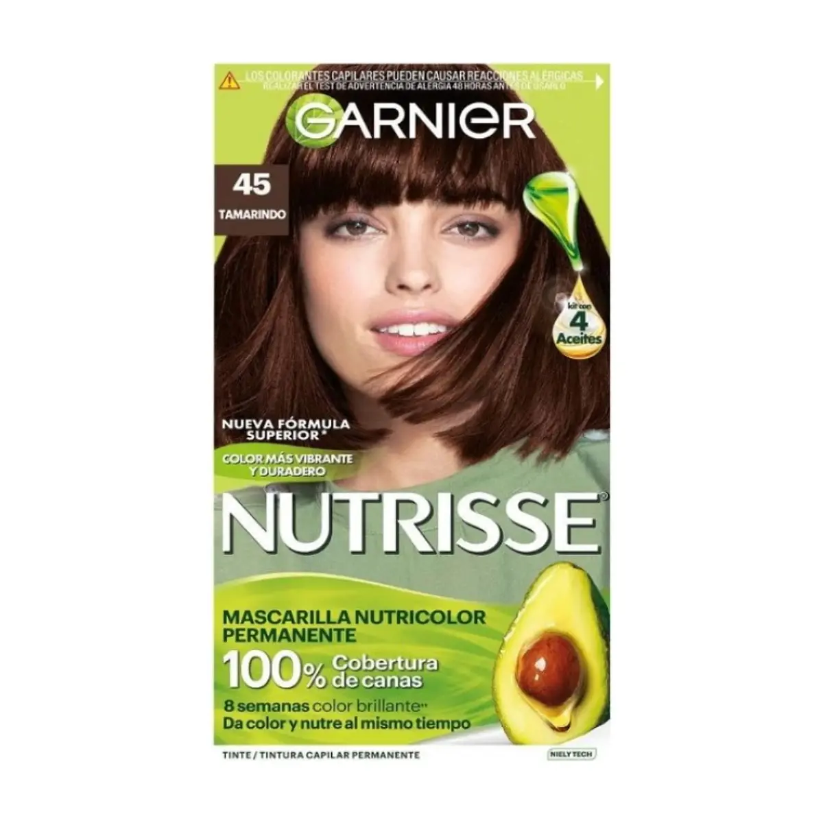Tinte para el cabello No.45 tamarindo Nutrisse Garnier