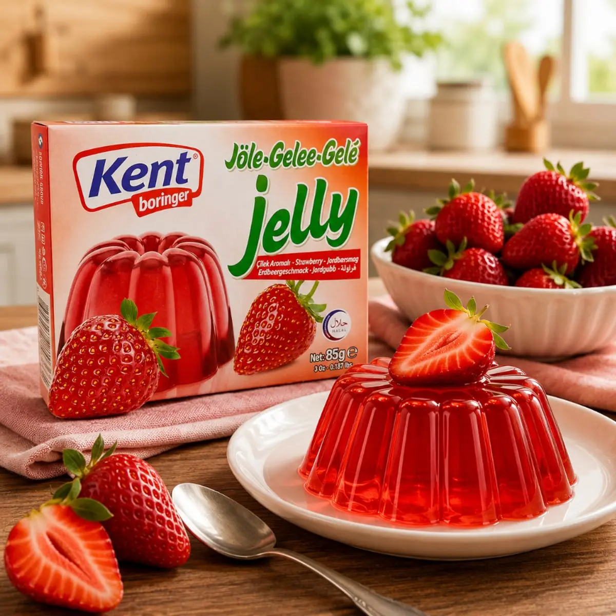 Gelatina sabor a fresa Kent boringer (85 g / 3 oz) - Thumbnail 4