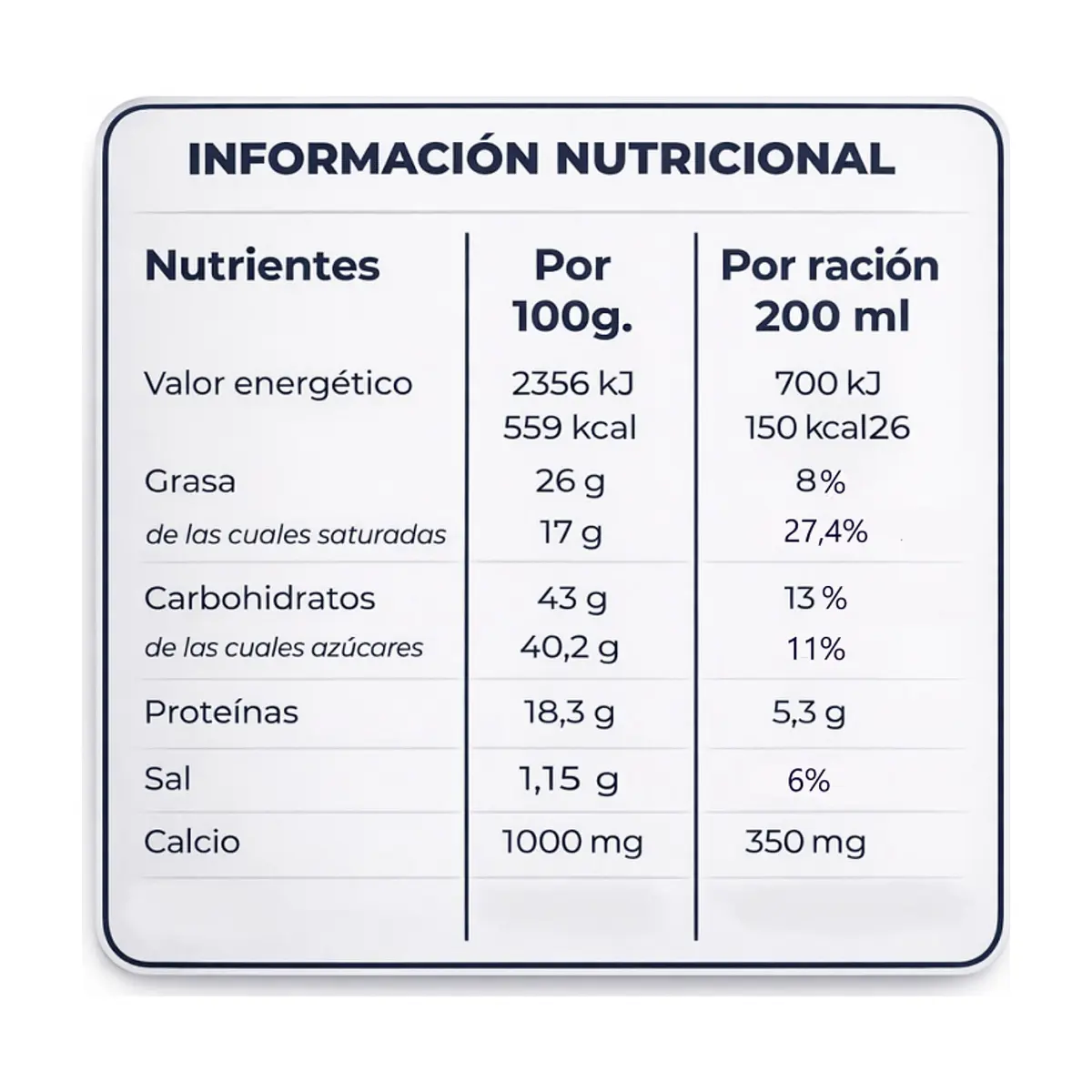 Leche en polvo desnatada con grasa vegetal MU (1 kg / 2.2 lb) - Thumbnail 4