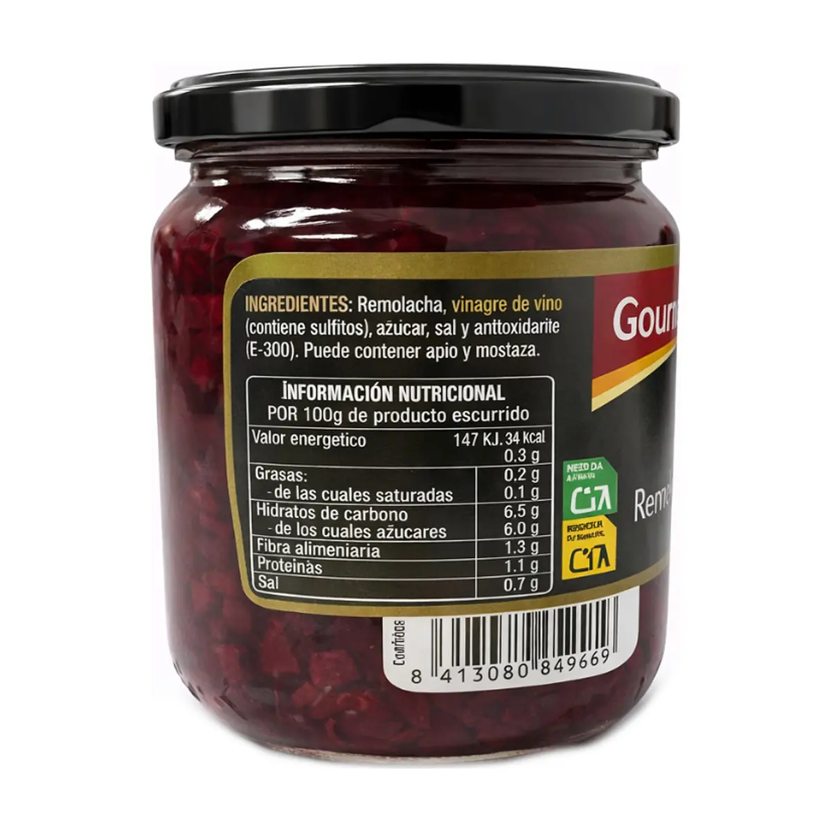 Remolacha rallada Gourmet (345 g / 12.17 oz) - Miniatura 3