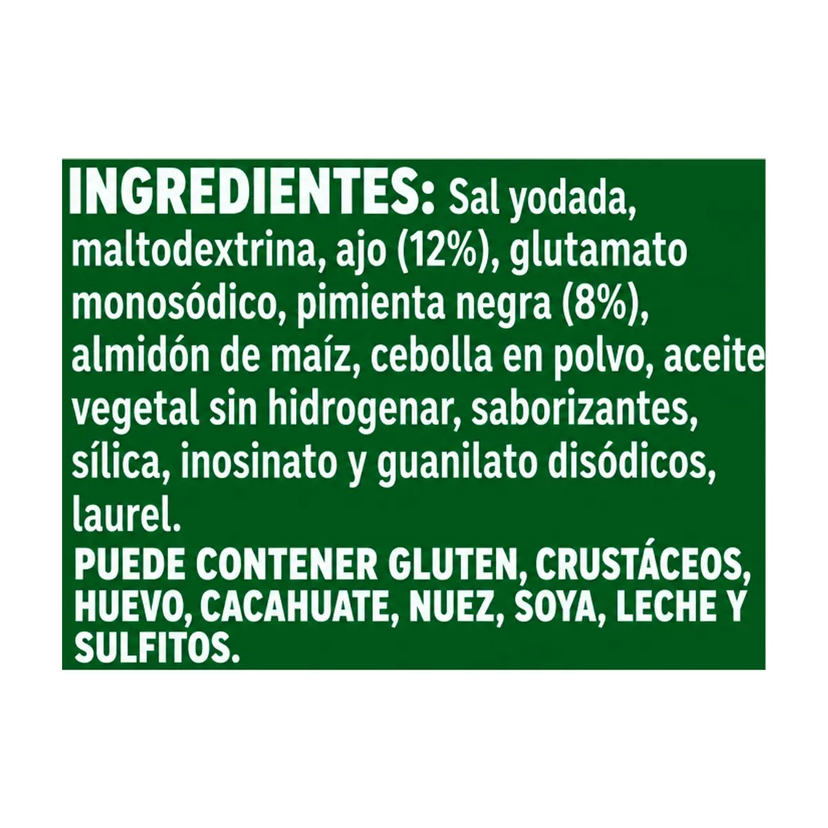 Sazonador ajo y pimienta Knorr (72 g / 2.54 oz) - Thumbnail 3