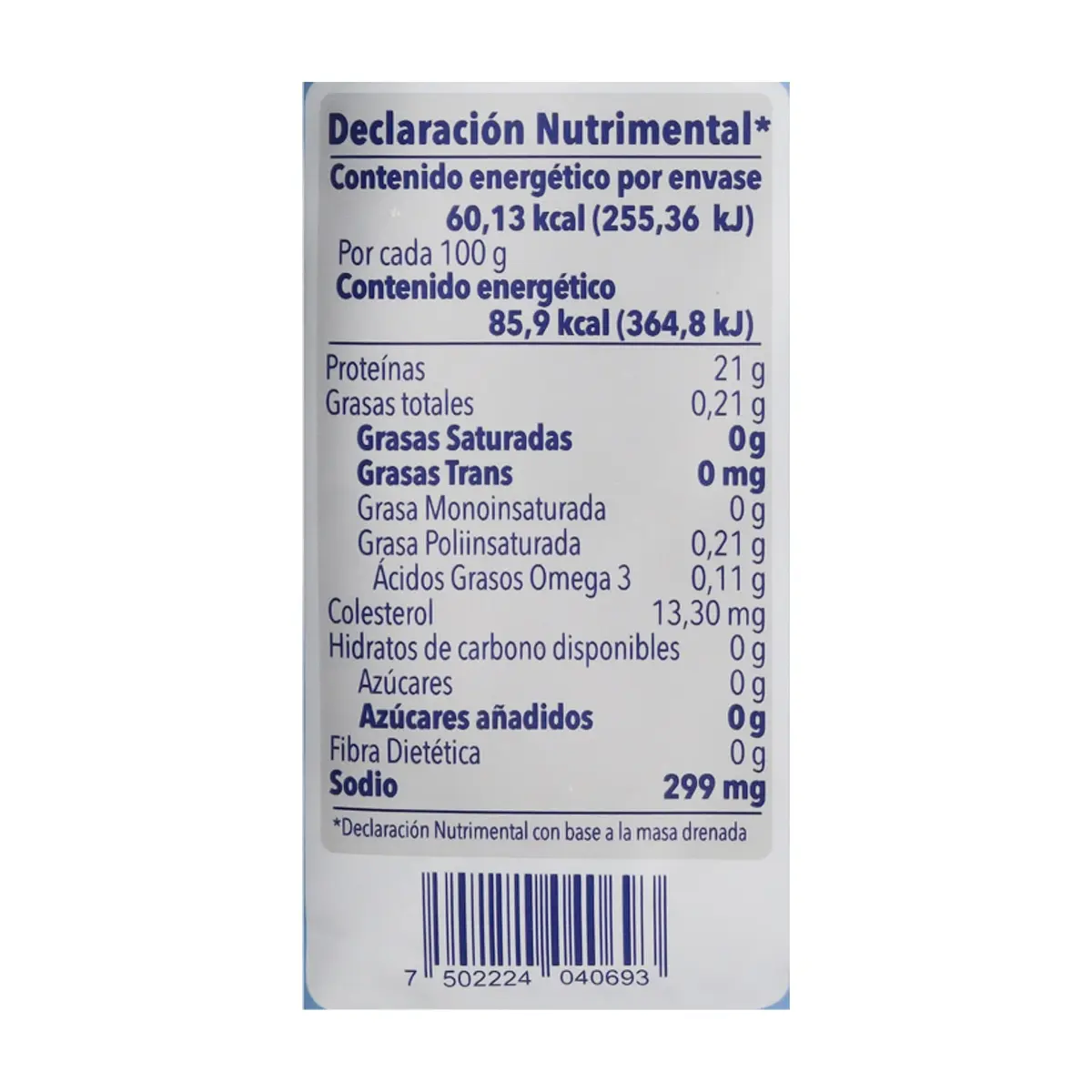 Atún en trozos en agua Marina Azul (74 g / 2.6 oz) - Thumbnail 5
