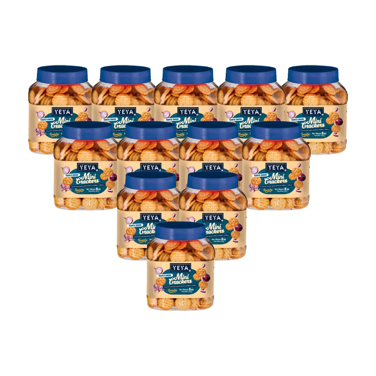 Galleticas saladas sabor crema de hierbas y cebolla YEYA (12 x  227 g )
