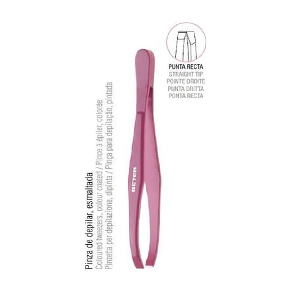 Pinza de Depilar Punta Recta BBC
