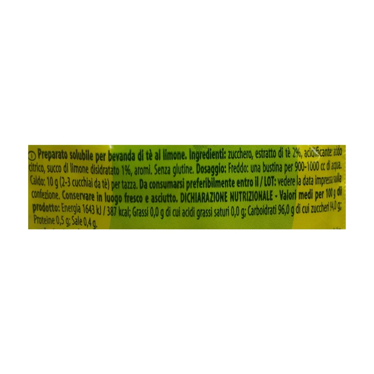 Té instantáneo sabor limón Ristora (90 g / 3.17 oz) - Thumbnail 3