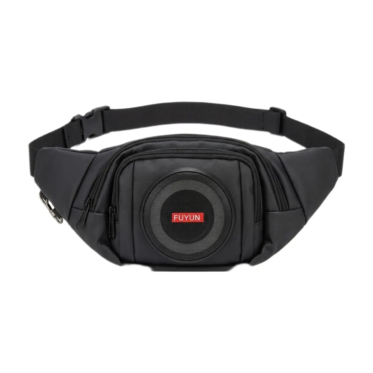 Riñonera con bocina bluetooth integrada negra FUYHX