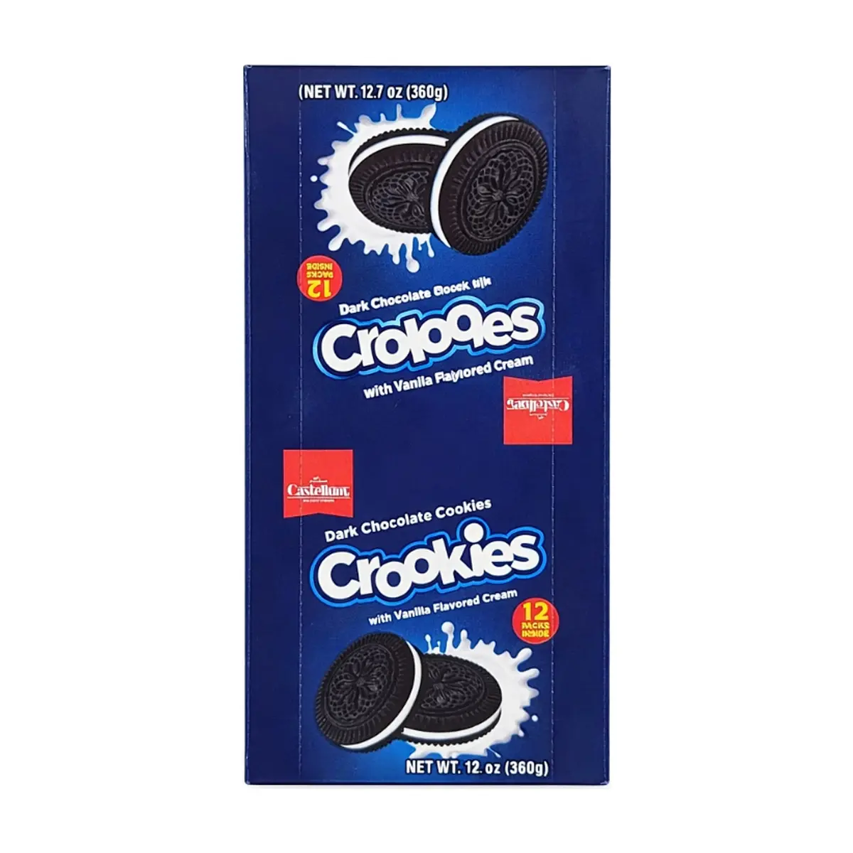 Galletas de chocolate oscuro con crema de vainilla Crookies Castellum (360 g / 12.7 oz) - Miniatura 3
