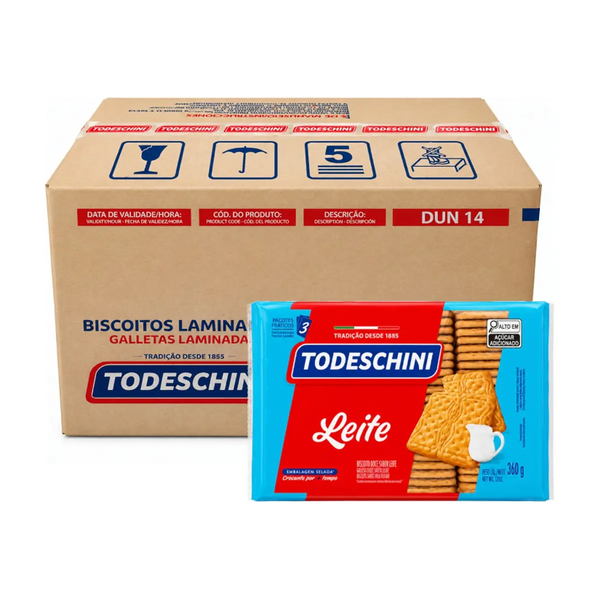 Galletas de leche Todeschini (20 x 360 g / 12 oz)