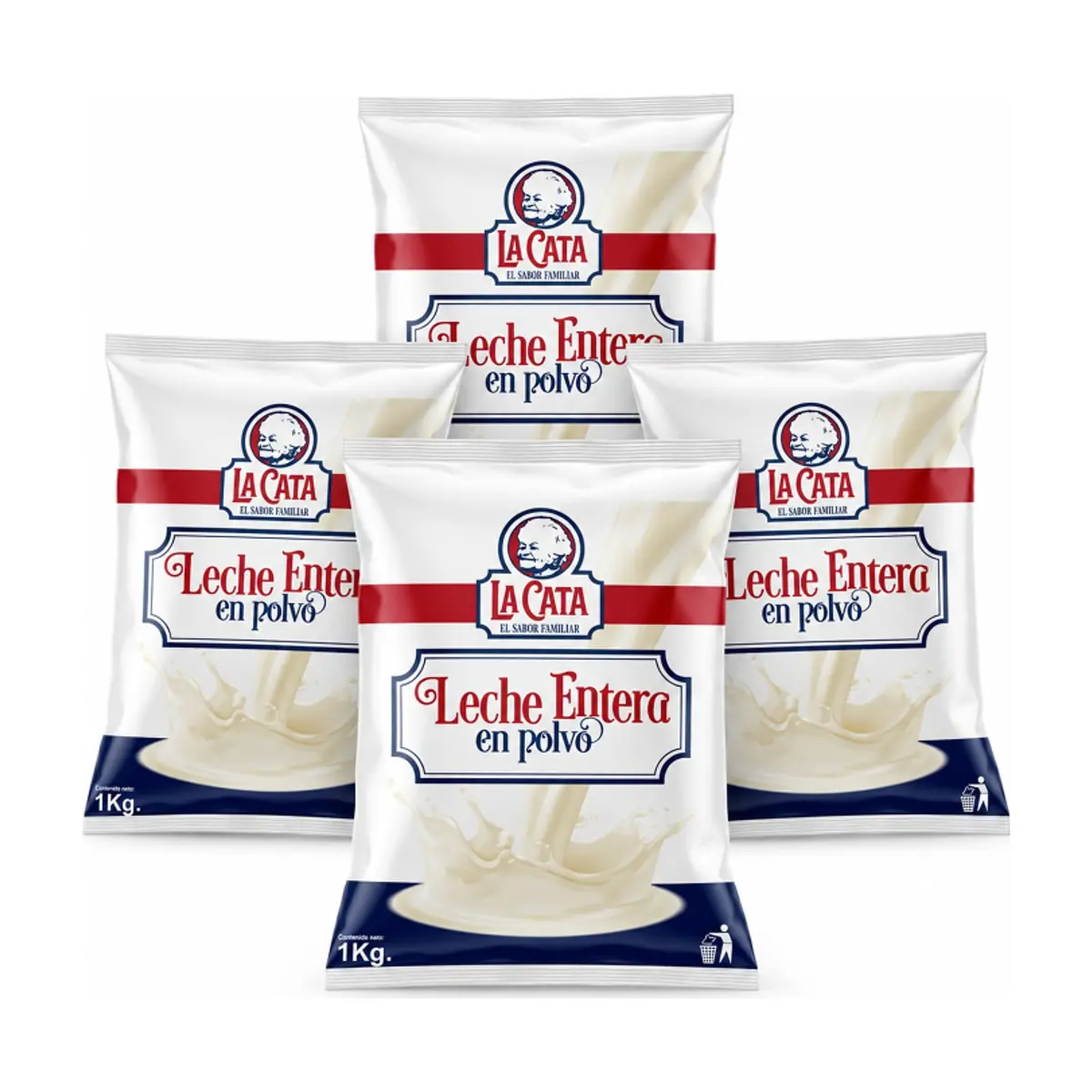 Leche en polvo entera La Cata ( 4 x 1 kg / 2.20 lb) - Imagen 1