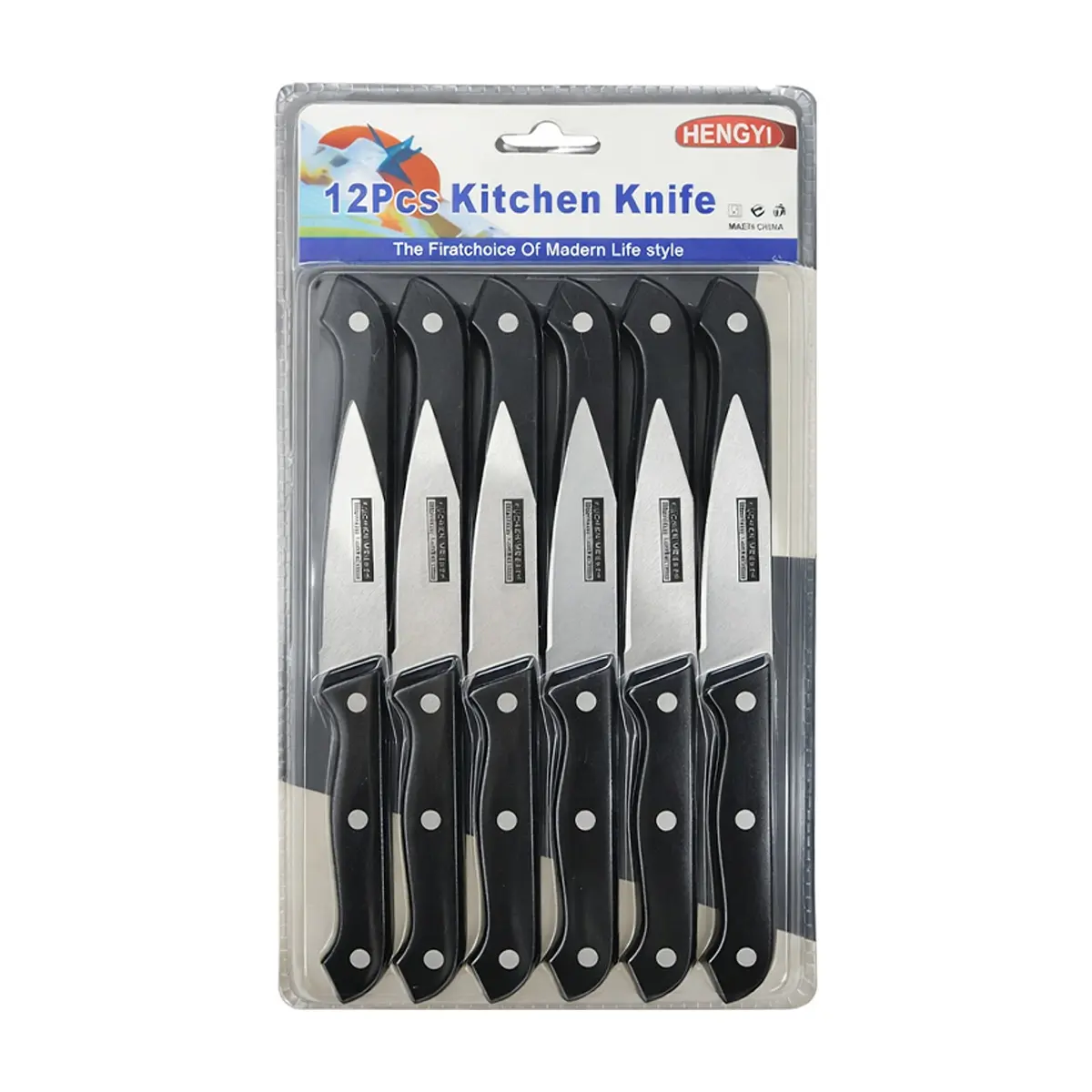 Cuchillo tipo puntilla para cocina y comedor Hengyi (12 U)