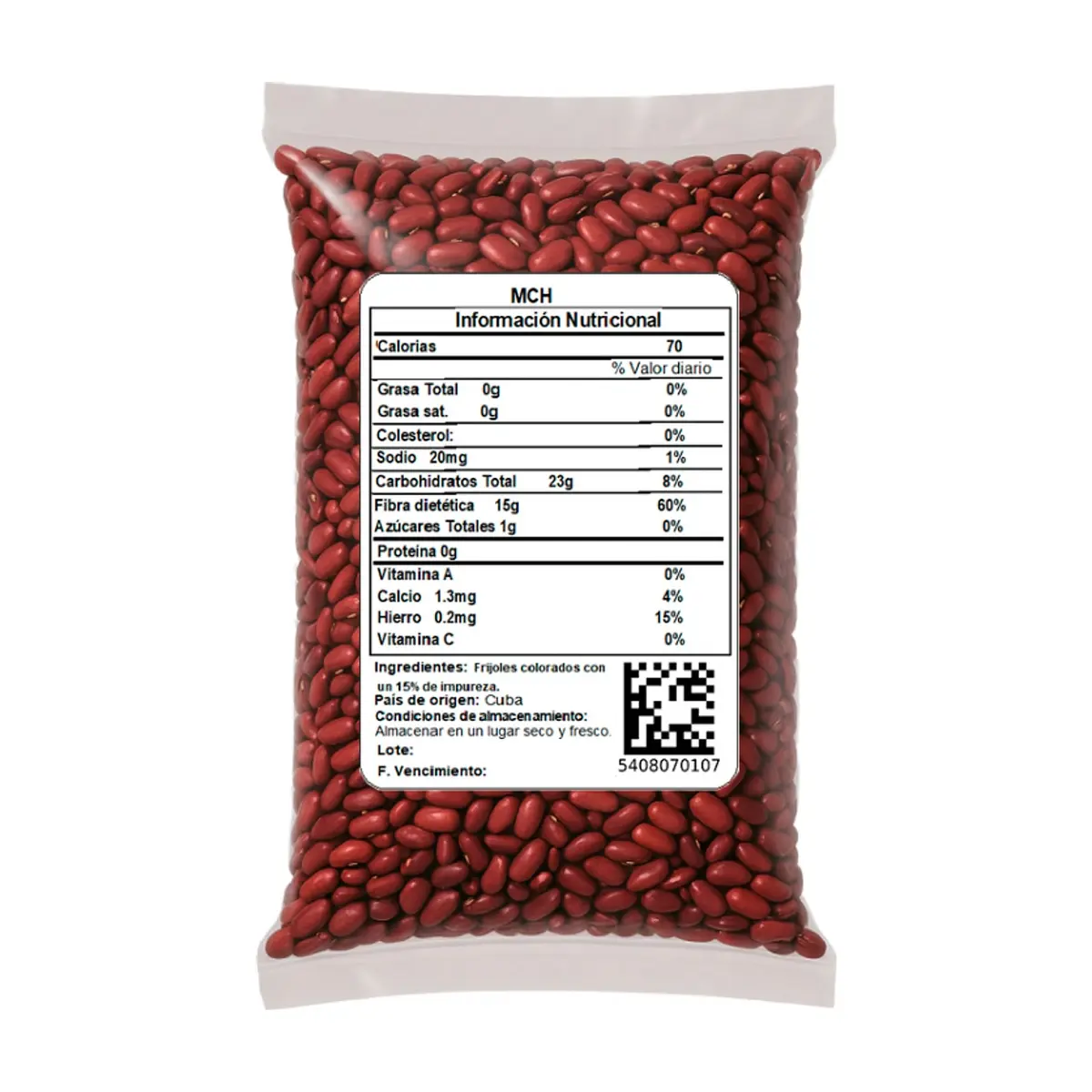 Frijoles colorados MCH (908 g / 2 lb) - Thumbnail 2