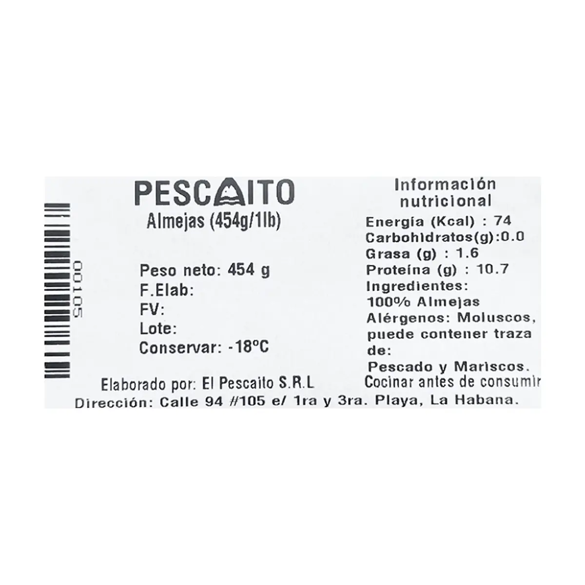 Almejas Pescaito (454 g / 1 lb) - Thumbnail 2