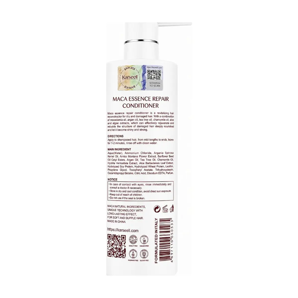 Set de champú y acondicionador Karseell (500 ml / 16.9 oz) - Thumbnail 3
