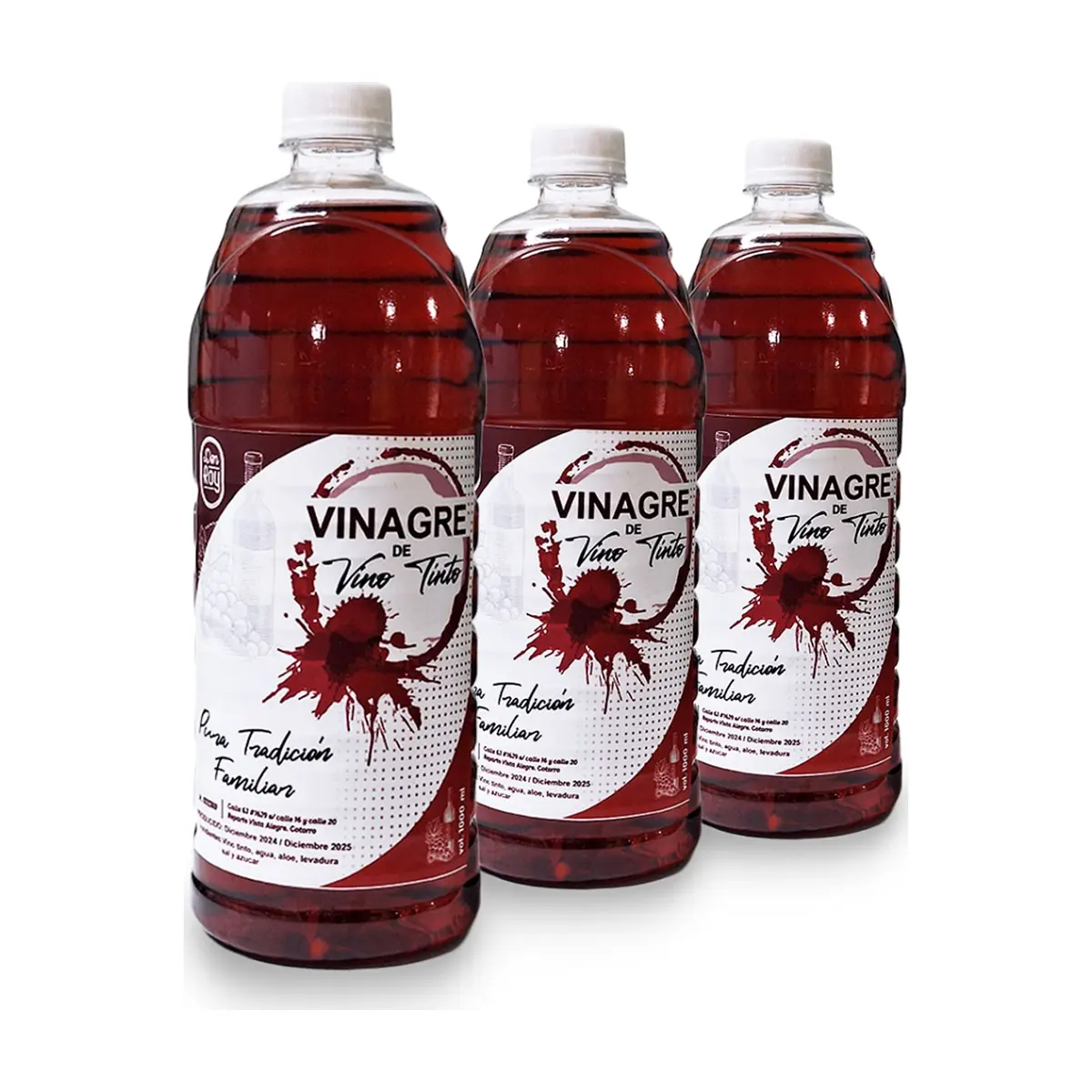 Vinagre de vino tinto Don Roy (3 x 1 L)