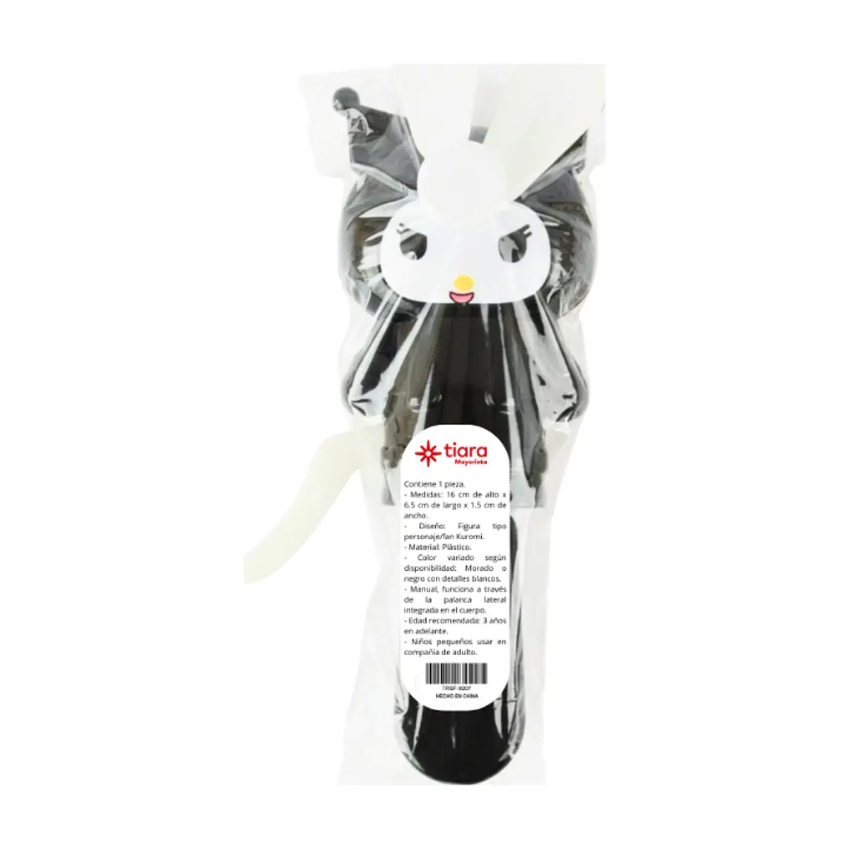 Ventilador manual portátil con diseño Kuromi Tiara - Thumbnail 4