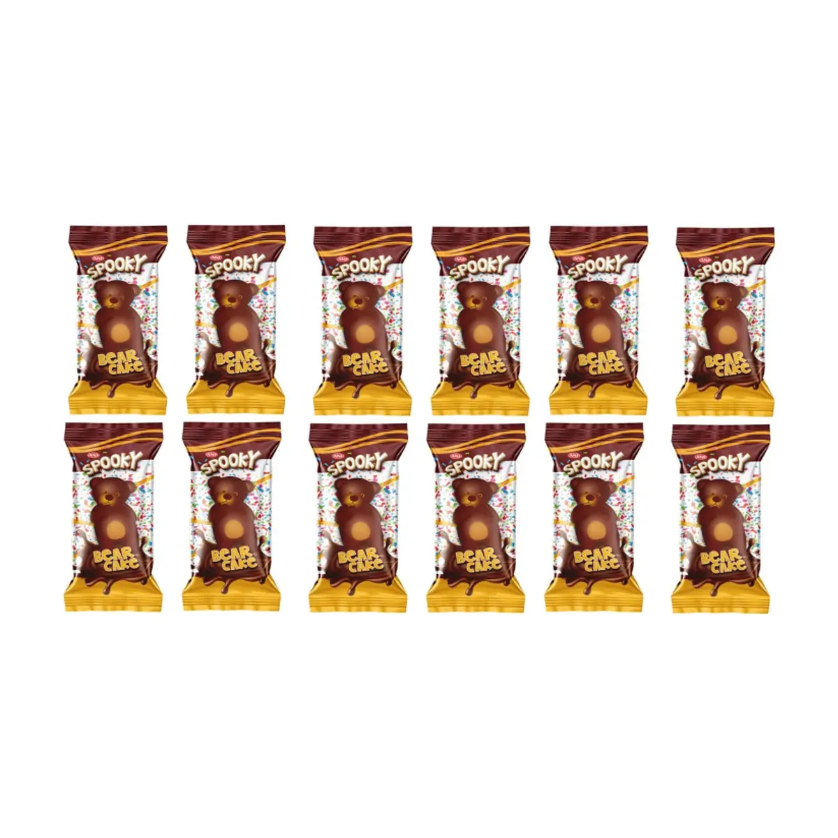 Pastel de chocolate en forma de osito Spooky Ani (12 x 40 g / 1.41 oz) - Imagen 1