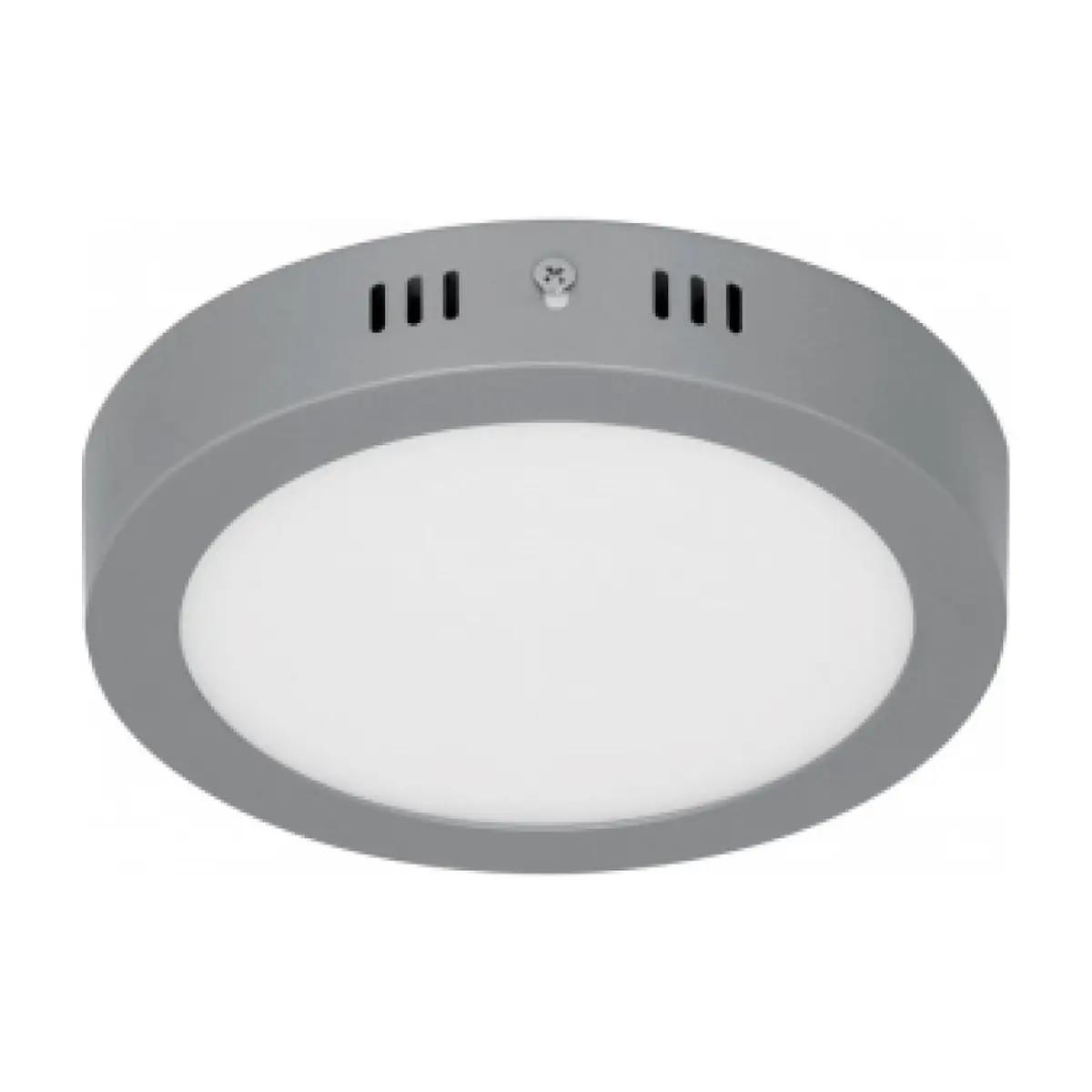 Luminario redondo gris LED 12 W Volteck PLA-215L