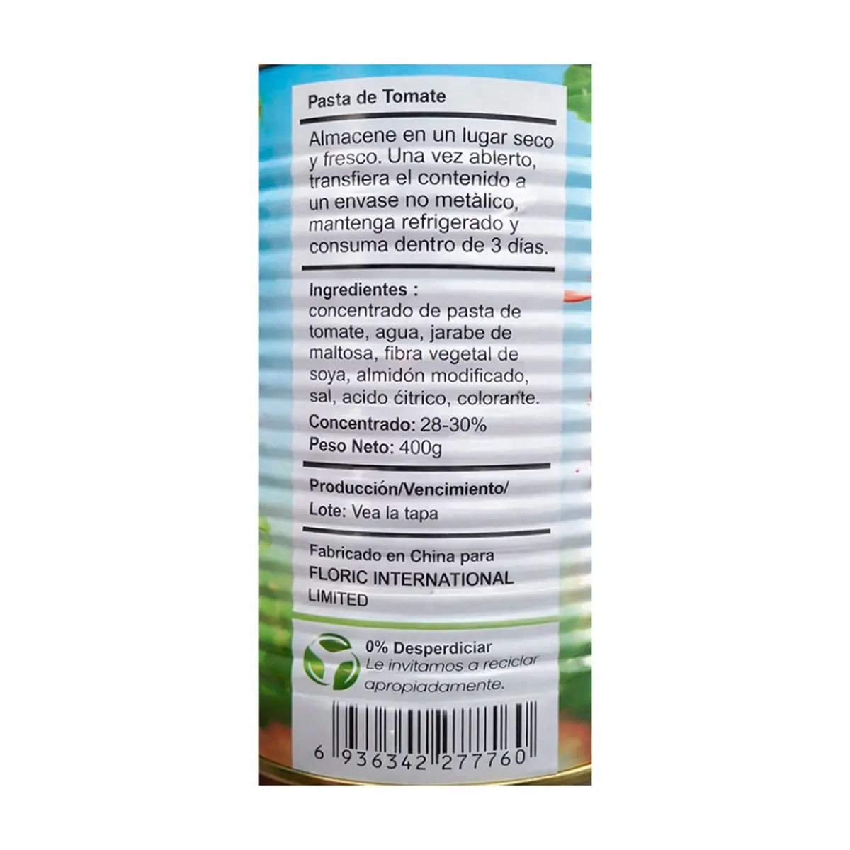 Pasta de Tomate Delizio (400 g / 14.1 oz) - Thumbnail 2