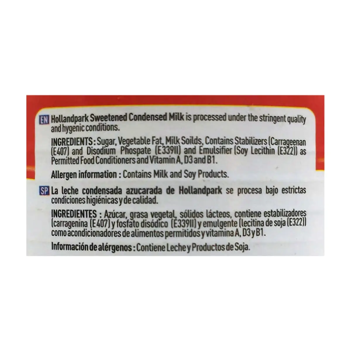 Leche condensada azucarada HollandPark (390 g / 14 oz) - Thumbnail 3